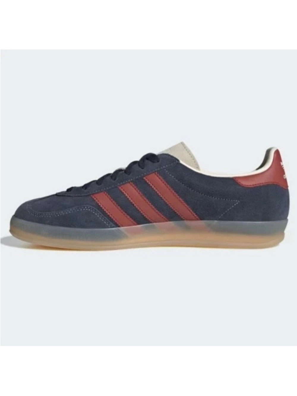 adidas Gazelle indoor suede Sneakers legend ink Navy Suede with Red Stripes New - Picture 14 of 16